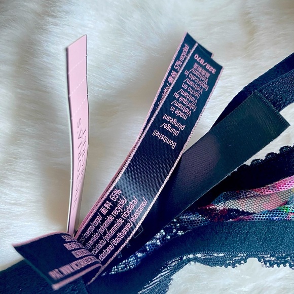 VS VERY SEXY Bombshell Add-2-Cups Shine Strap Push-Up Bra 32B Moonlight Floral - Picture 9 of 13